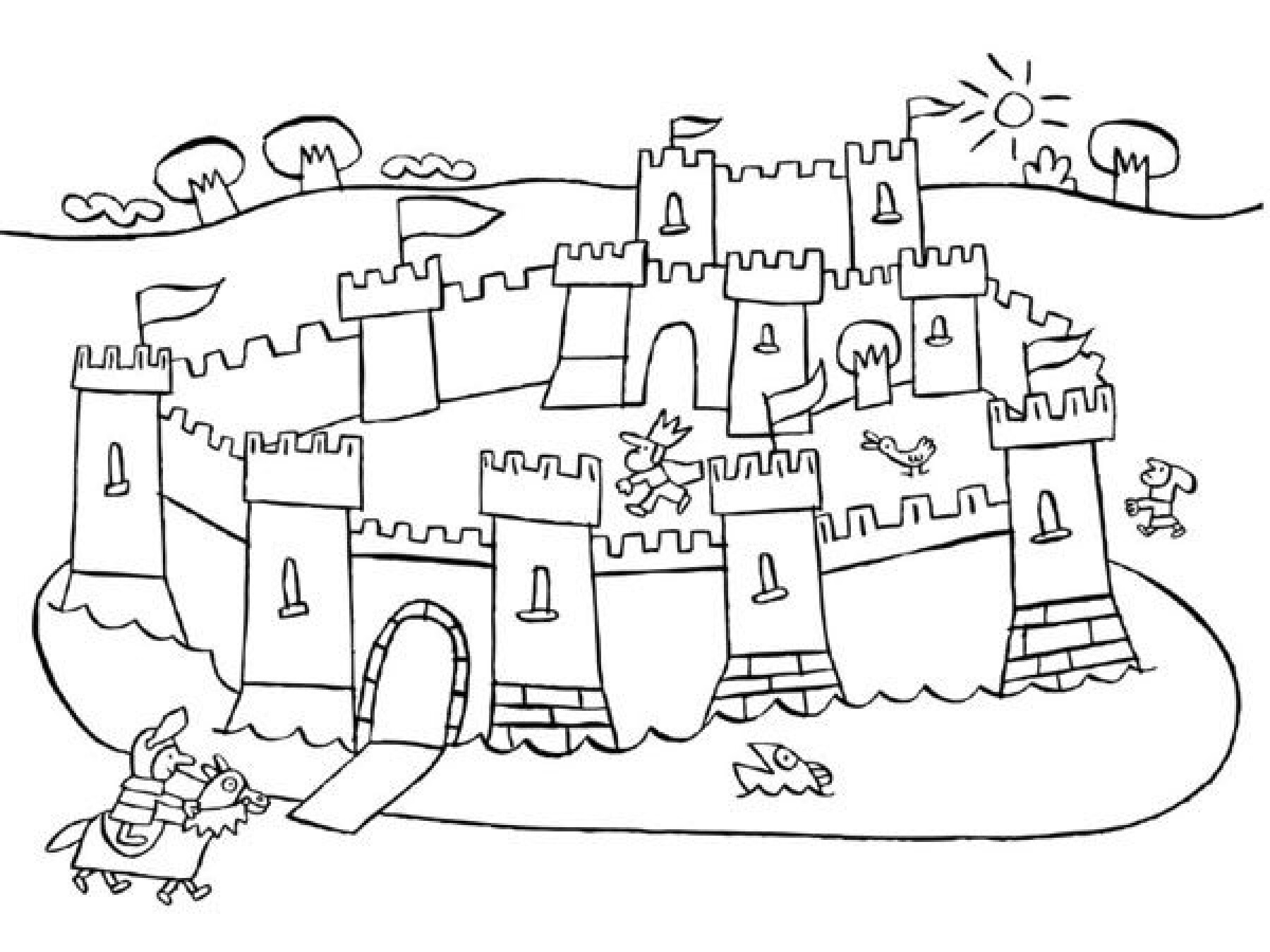 Coloriage Le Chateau Fort