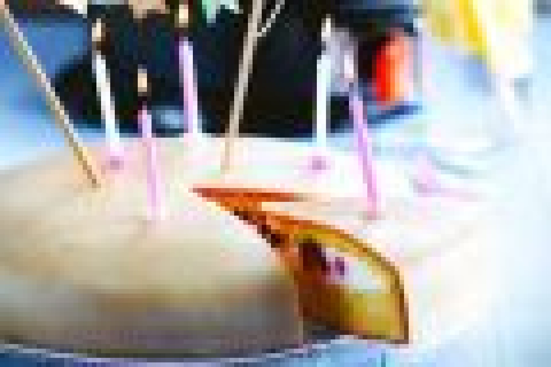 Gâteau framboise-pâte d'amande