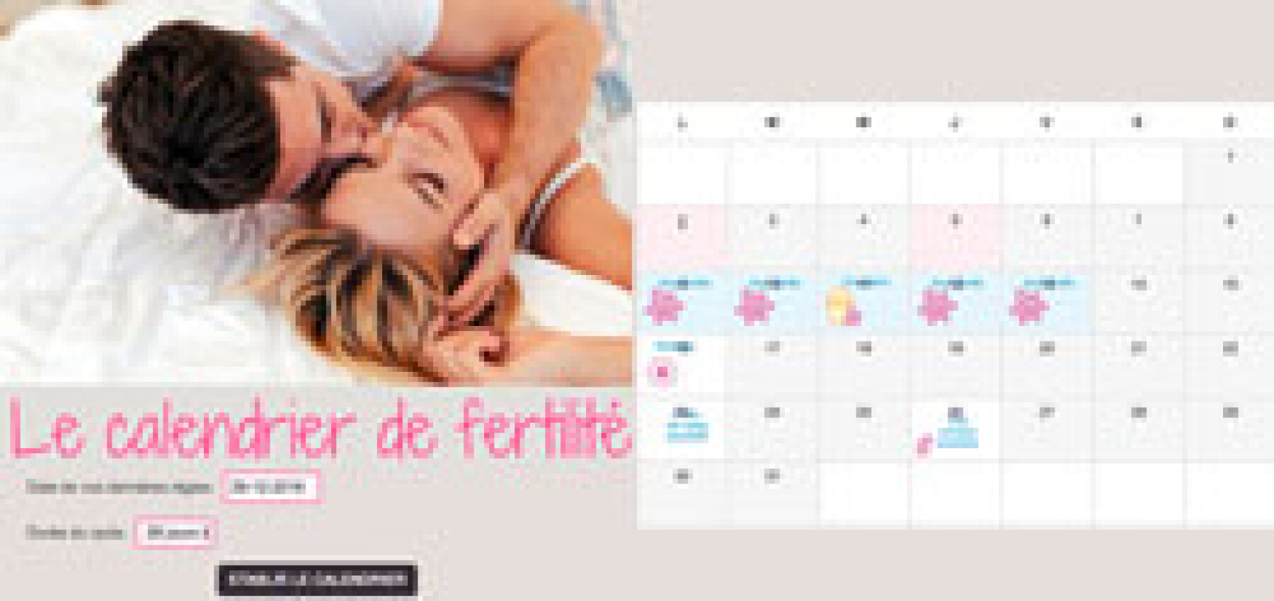 calendrier fertilité