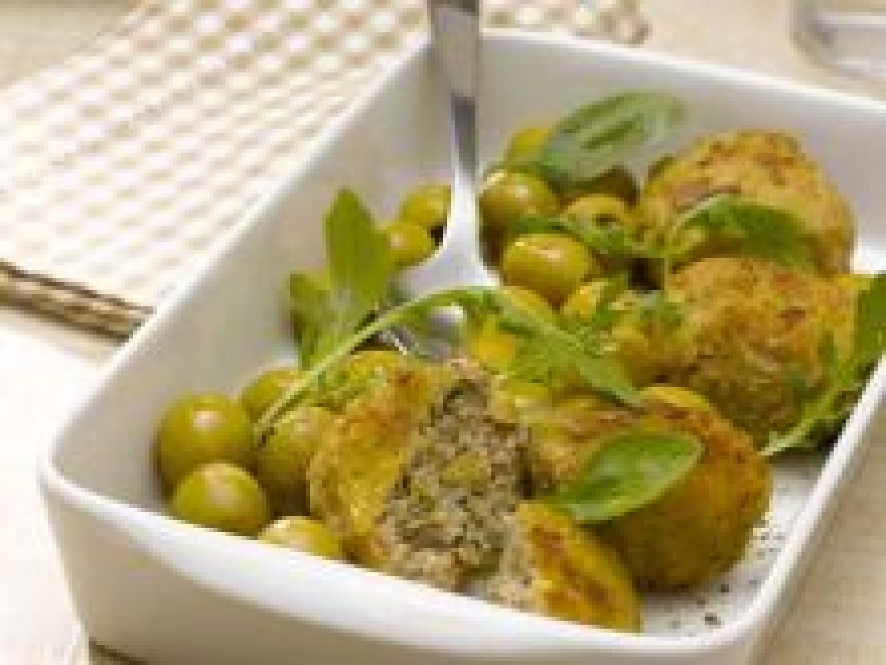 Croquettes de veau aux olives vertes