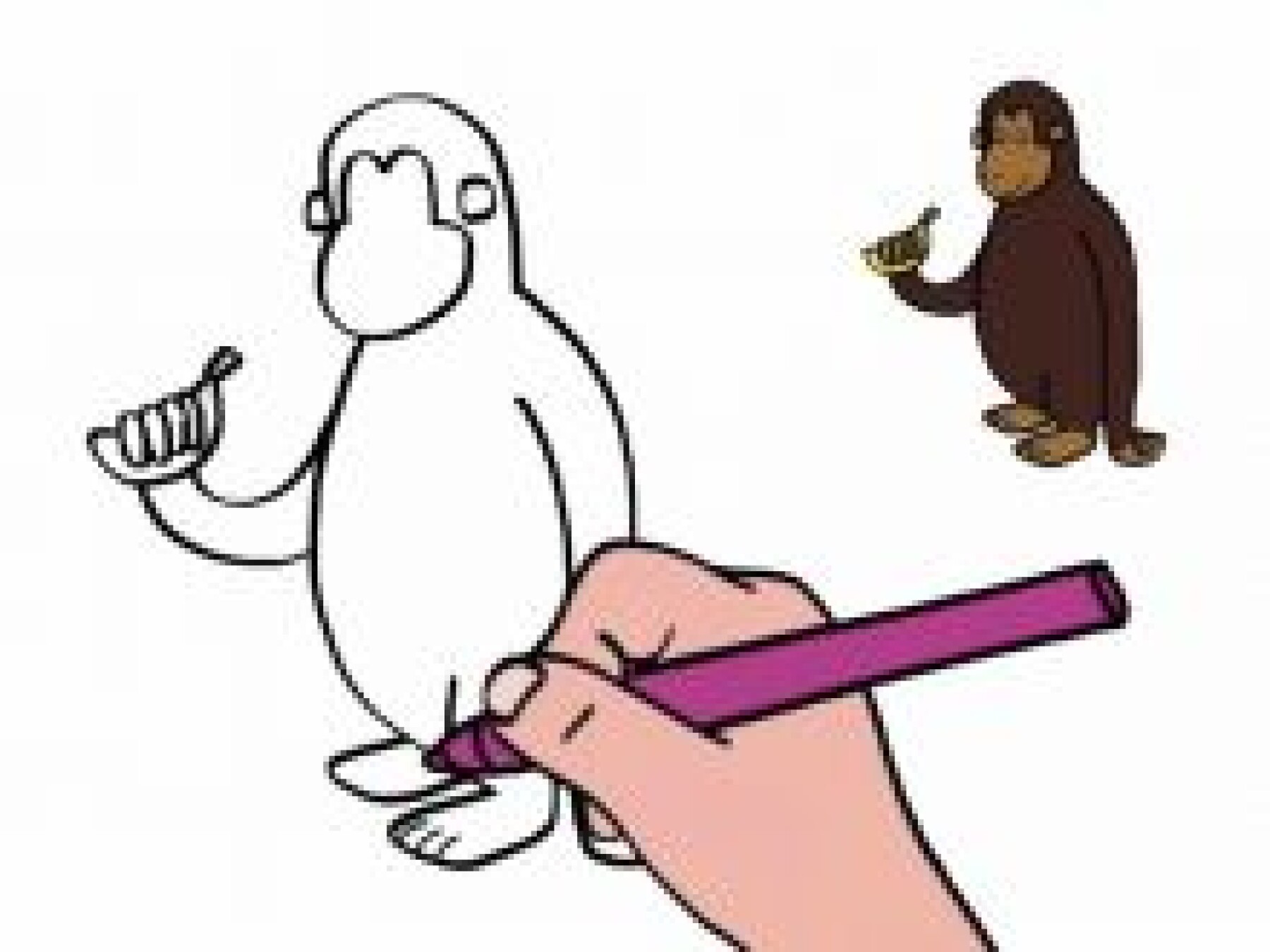 Dessiner un singe