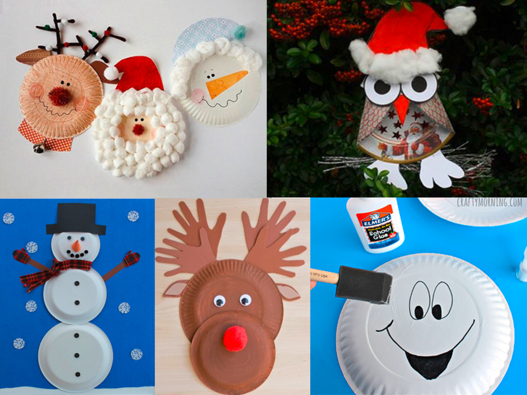 13 bricolages de Noël avec des assiettes en carton