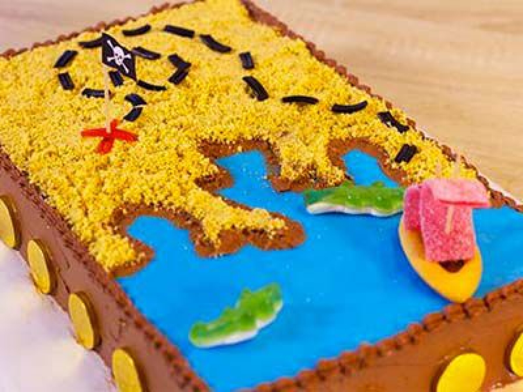 Recette : le gâteau carte au trésor des pirates