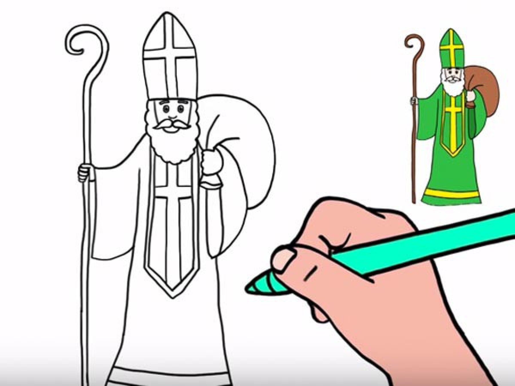 Comment dessiner Saint Nicolas