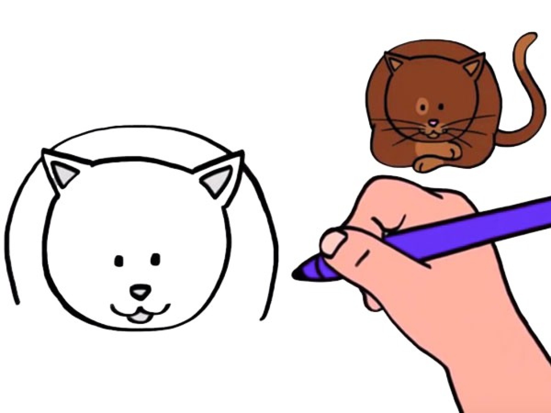 Comment dessiner un chat ?