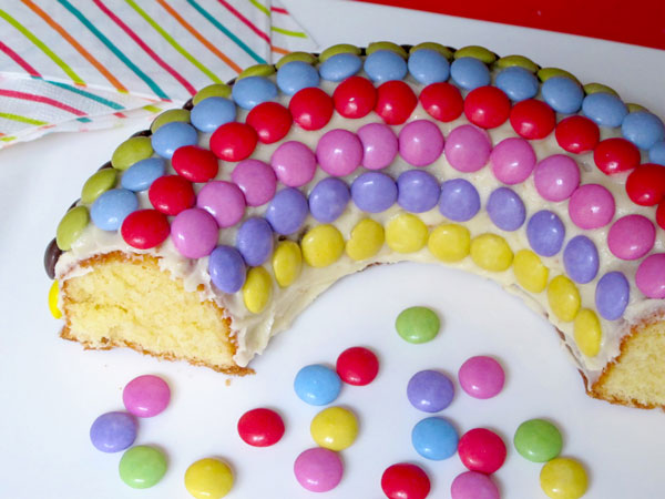Gâteau d'anniversaire Arc en Ciel {Dessert} - Les Petites Loutres