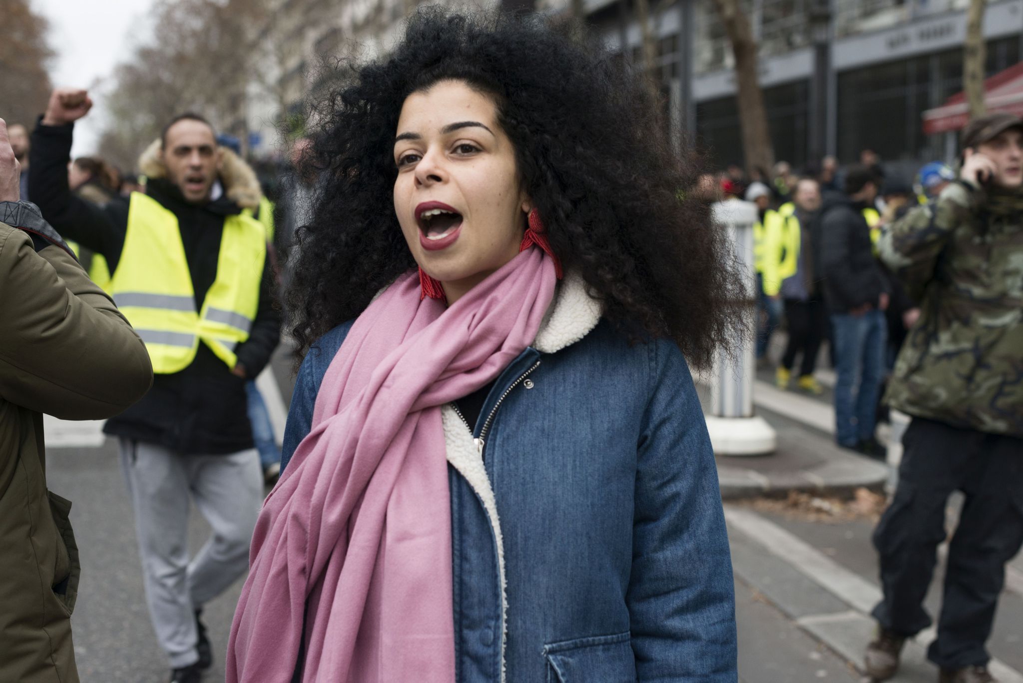Manifestation des gilets jaunes à Paris le décembre 2018