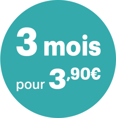 3 mois pour 3,90€