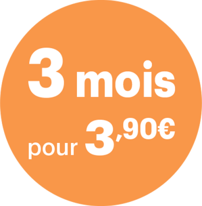 3 mois pour 3,90€