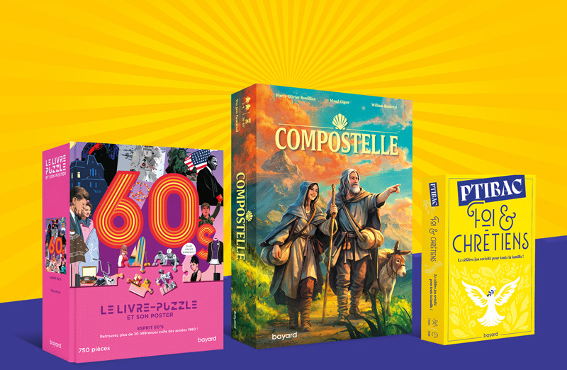 Coffret livre-puzzle 60' - Coffret Compostelle - Coffret PTIBAC Foi et chrétiens