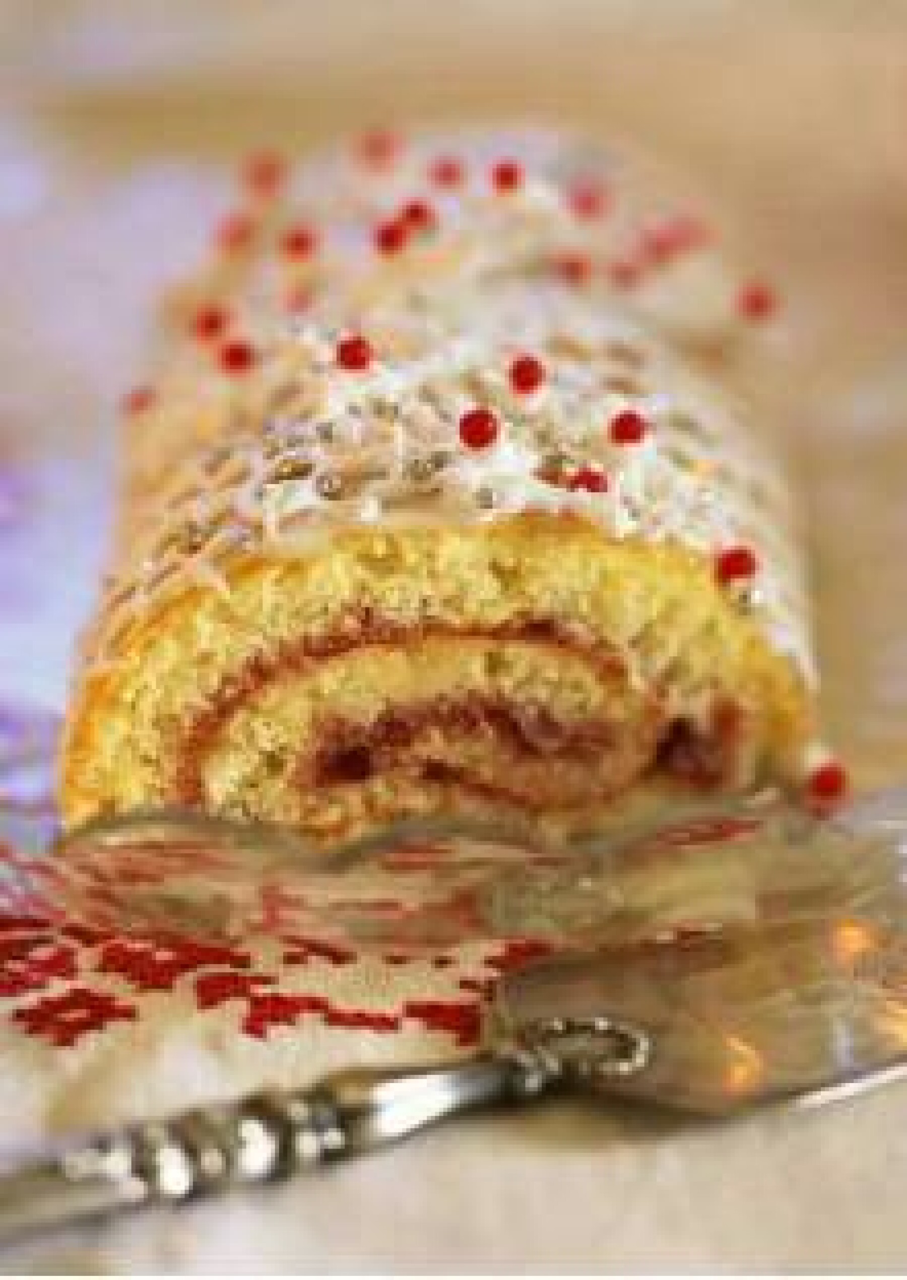 Biscuit Roule A La Confiture De Fraises