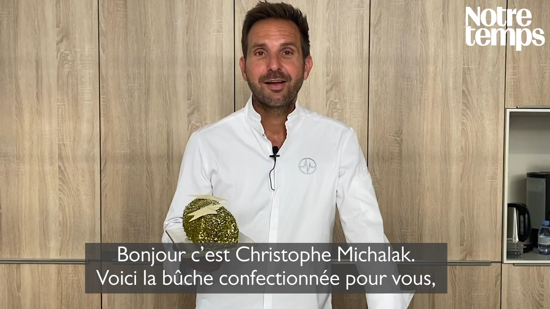 En vidéo: la bûche Notre Temps signée Christophe Michalak